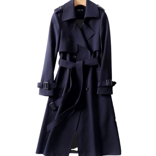 Eleganter Damen-Trenchcoat mit Doppelknöpfen – Celina