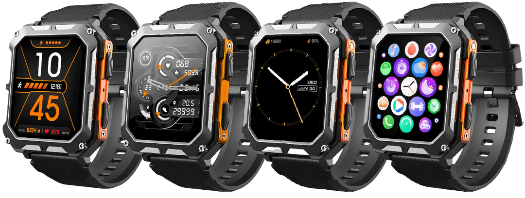Robuste Smartwatch mit Herzfrequenzmesser & Schrittzähler - EnduranceX