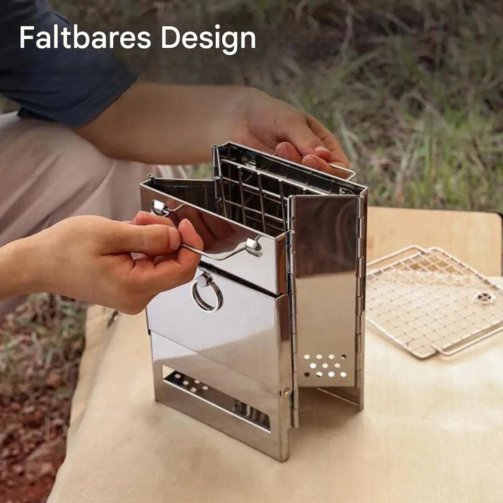 Foldable Stainless Steel Wood Stove - TrailFlame