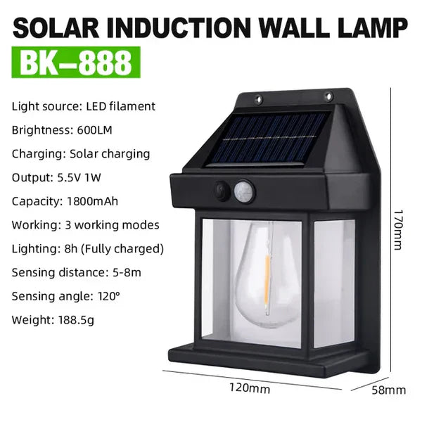 Nachhaltige Solar-Wandlampe - Solaris