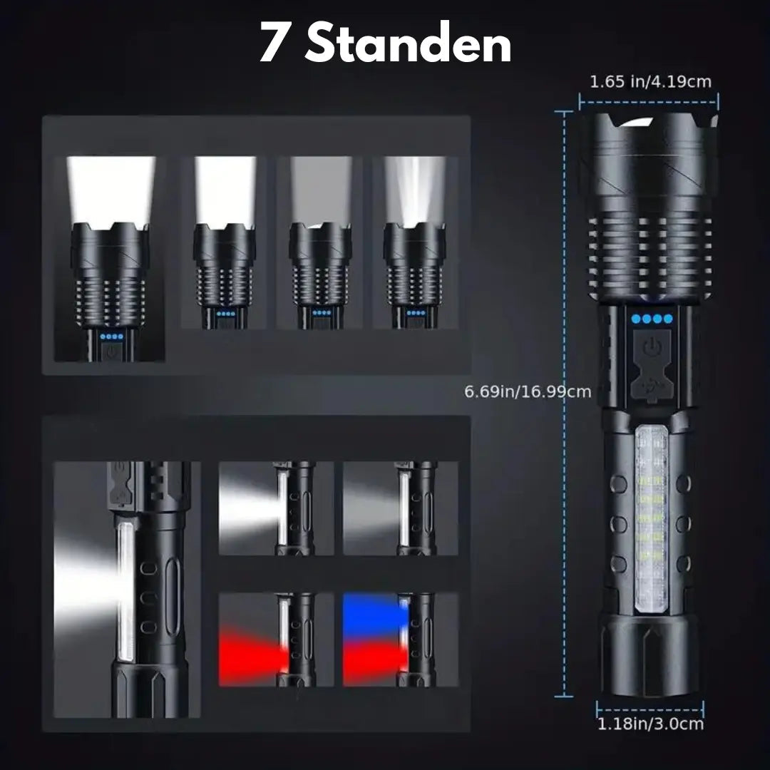 Ultrafelle Militär Taschenlampe mit 5000 Lumen - PowerBeam