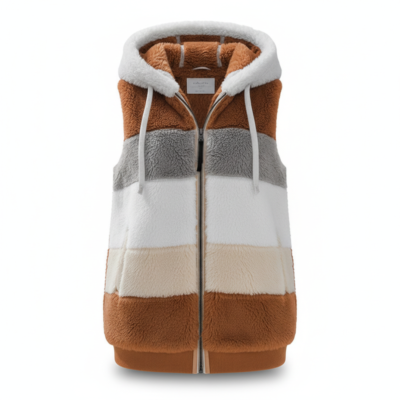 Oversized Fleece-Weste -  Julia