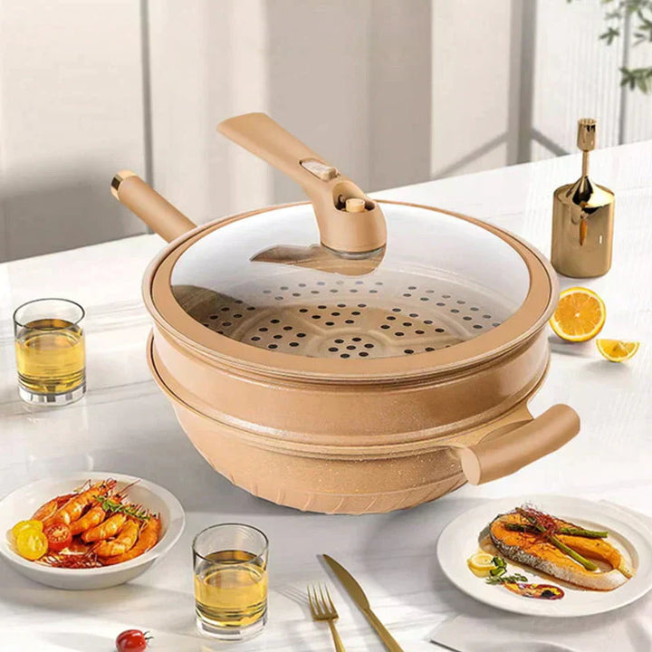 Multifunctional Wok Pan with Non-Stick Coating - CookFlex