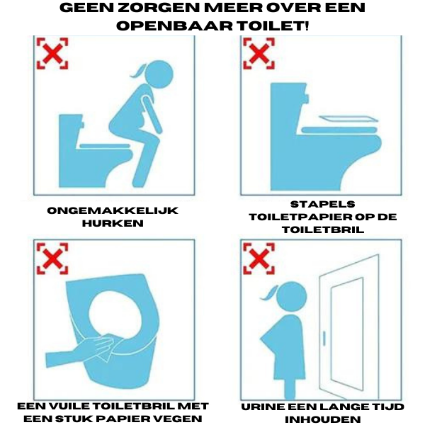 Hygienische Einweg-Toilettensitzauflage – SafeSit