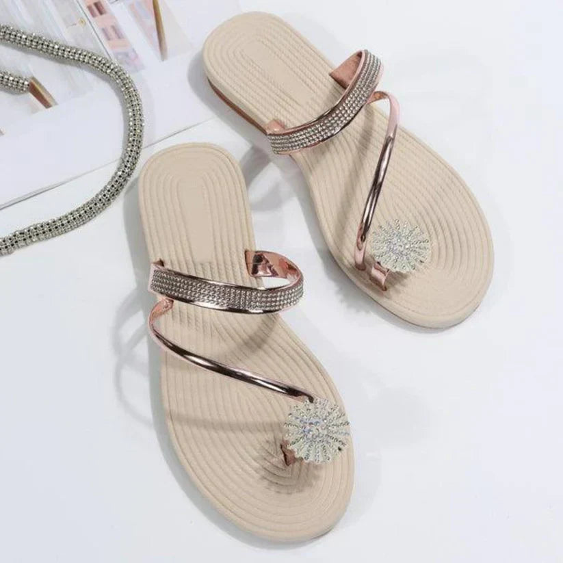 Trendy women's sandals with unique snowflake detail – Arluna