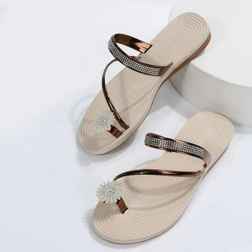 Trendy women's sandals with unique snowflake detail – Arluna