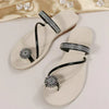 Trendige Damensandalen mit einzigartigem Schneeflockendetail – Arluna