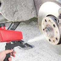 Portable handheld pneumatic sandblasting gun