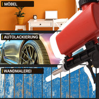 Portable handheld pneumatic sandblasting gun