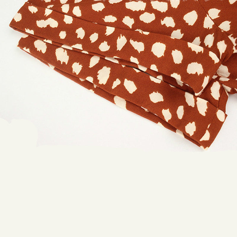 Printed V-Neck Dress – Marielle