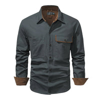 Stylish men's shirt with contrasting details – Ruben