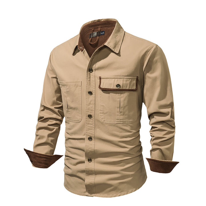 Stylish men's shirt with contrasting details – Ruben