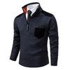 Herren Pullover mit Edge-Zipper-Neck und langem Arm – Cedric