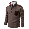 Herren Pullover mit Edge-Zipper-Neck und langem Arm – Cedric