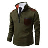 Herren Pullover mit Edge-Zipper-Neck und langem Arm – Cedric