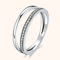 Doppel-Zirkonia-Ring - Sienna