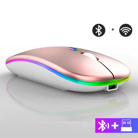 Kabellose LED-Maus | Wiederaufladbare Bluetooth-Maus