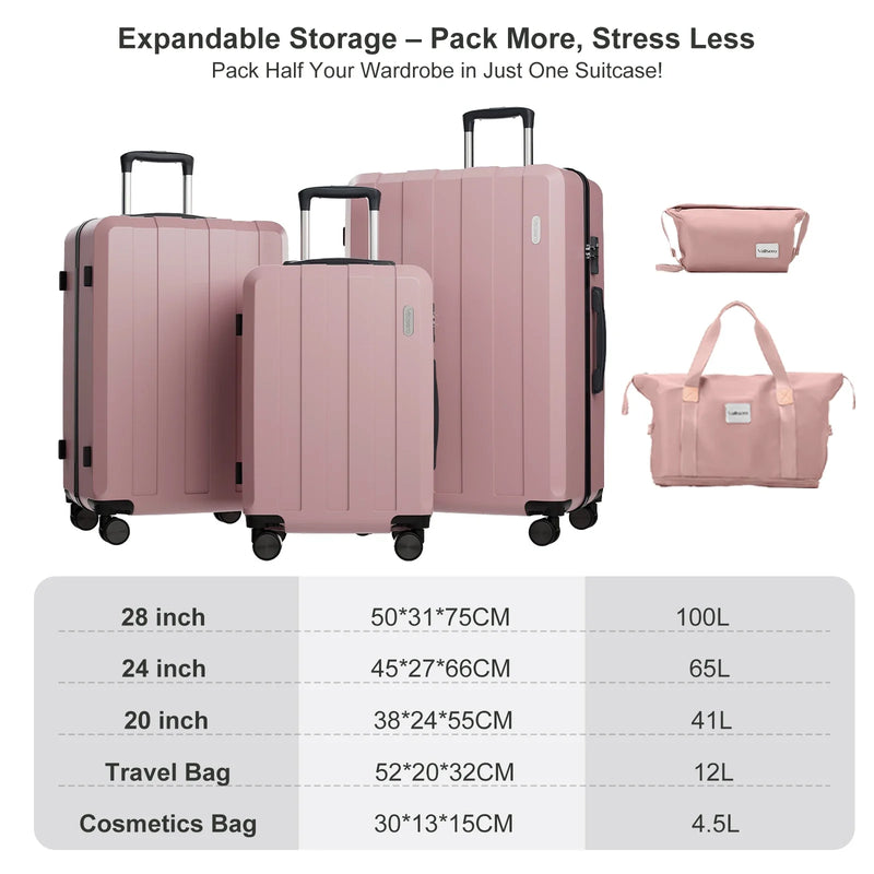 5-in-1 Hartschalen-Kofferset – Barcelona Explorer