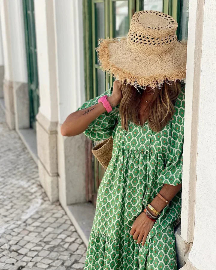 Boho Sommerkleid im Ibiza-Stil mit lockerer Passform – Elira