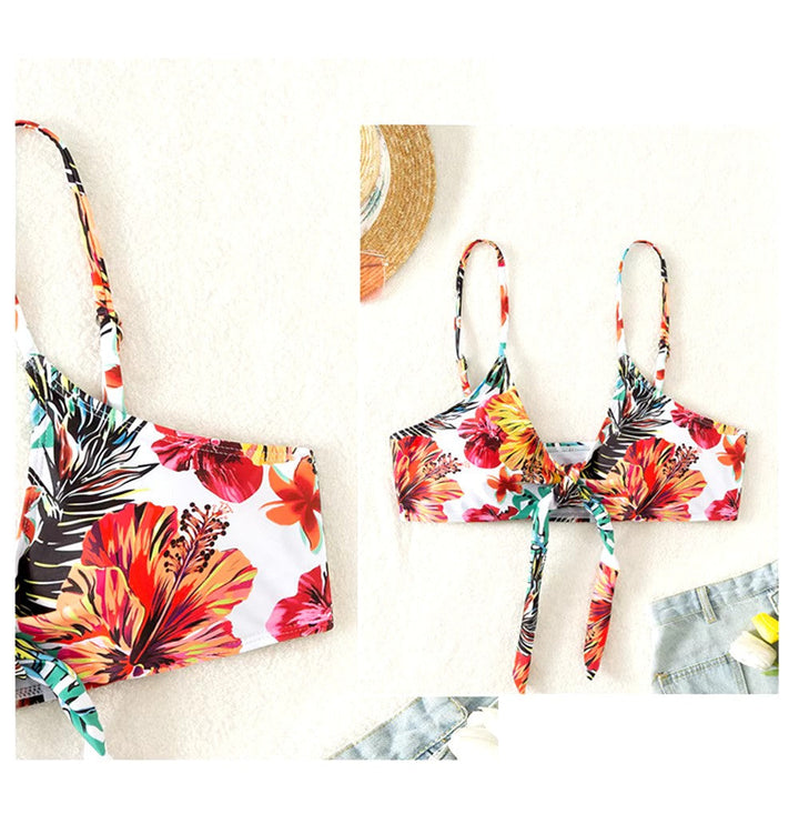Bikini set with high waist and cover-up – Amira
