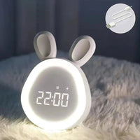 Kinderwecker in Kaninchenform mit LED Nachtlicht - BunniGlow