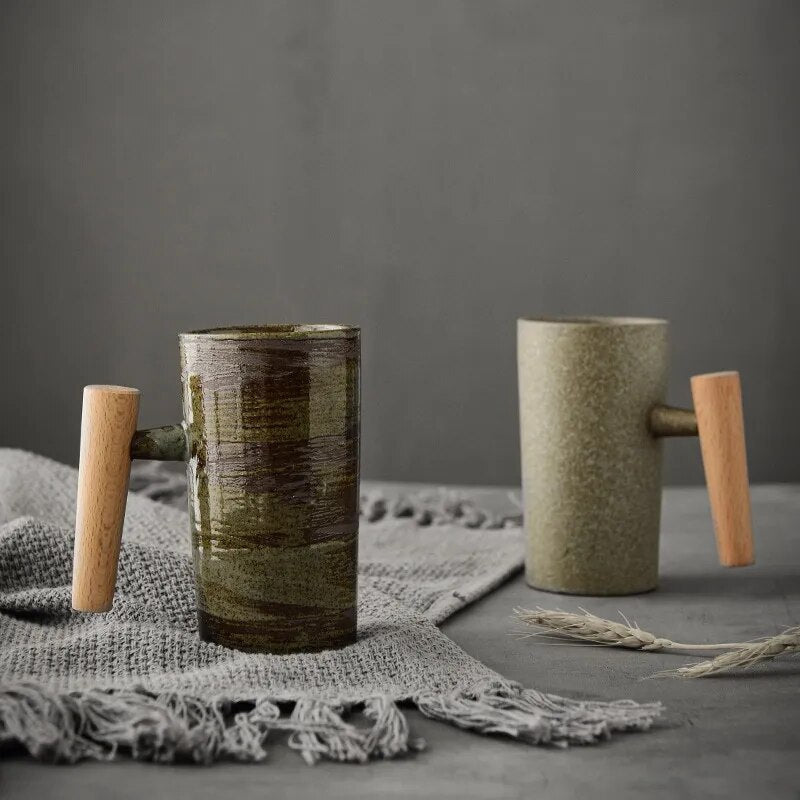 Nordic Latte Cups with Earthy Design – NatureSip