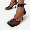 Pumps mit Spitzen-Optik – Céleste