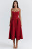 Stylisches Sommerkleid mit Spaghettiträgern und Taillenmieder – Mira