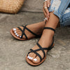 Stilvolle Ledersandalen mit zarten Riemchen – Mirella