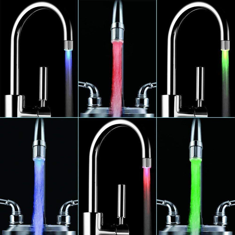 Farbenfroher Wasserhahn LED - AquaGlow