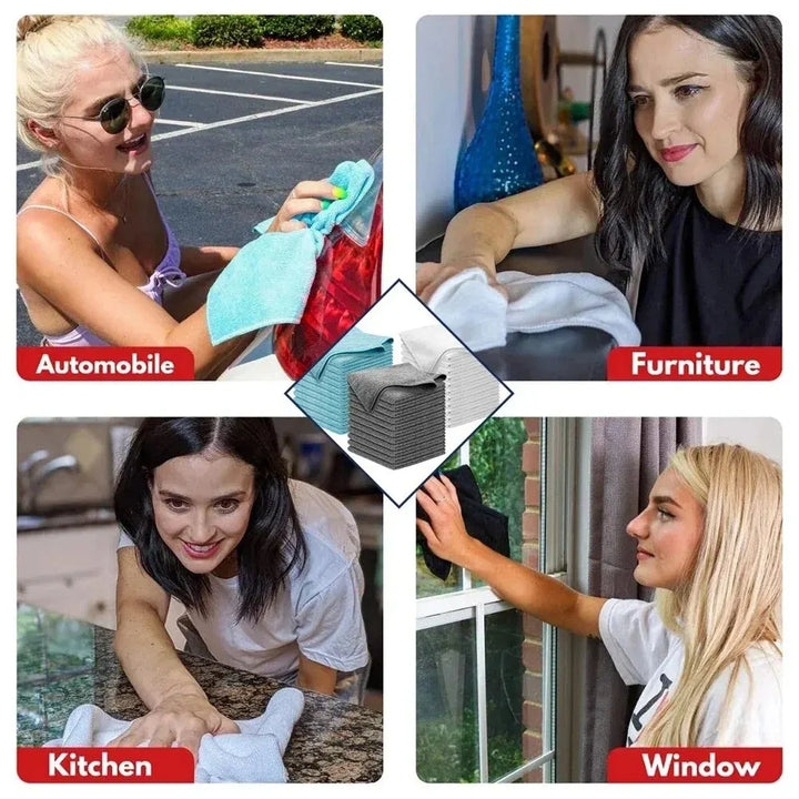 Car Microfiber Cloth Set (10 Pieces) - UltraClean