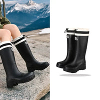 Damen Regenstiefel retro Look wasserdicht mit Antirutschsohle – Arlena