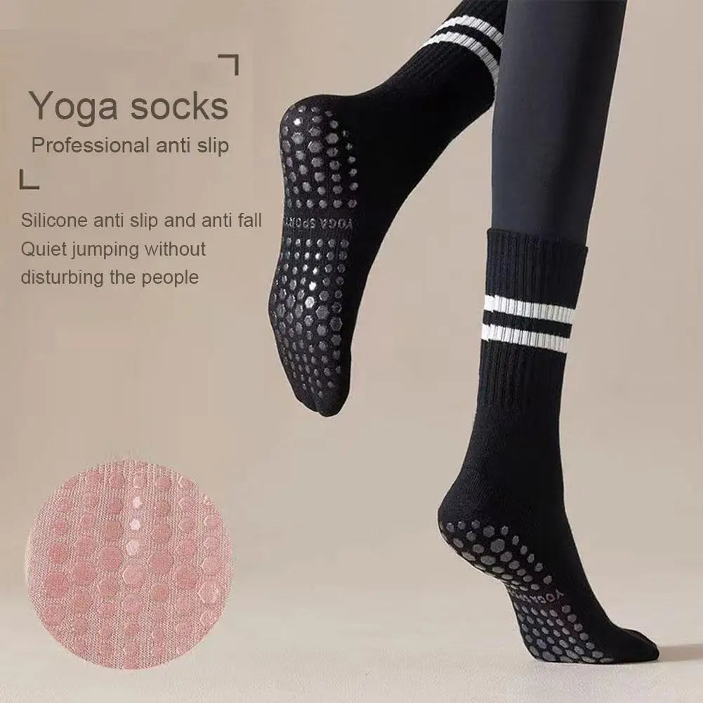 Antirutsch Mid-Tube Sportsocken für Fitness und Yoga - GripFit