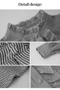 Trendy Striped Women's Blouse – Elise