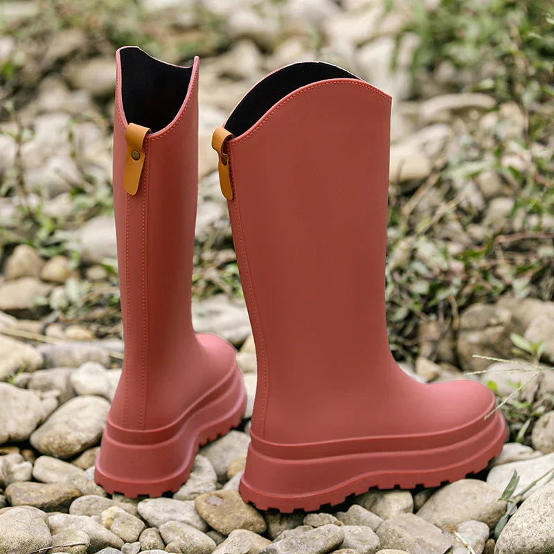 Damen Regenstiefel hoch & wasserdicht mit Komfortsohle – Maris
