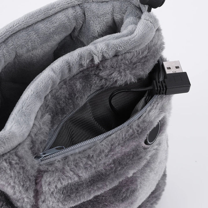 Elektrische USB-Pantoffeln mit Plüschfutter – WarmFeet