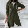 Damen Hoodie Weste mit Reißverschluss und Kapuze – Shaly