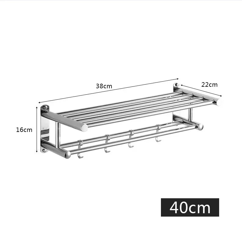 Stilvolles Edelstahl-Handtuchregal - AeroRack