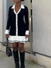 Strick-Minikleid mit Rückenausschnitt und Bandage-Design – Amira