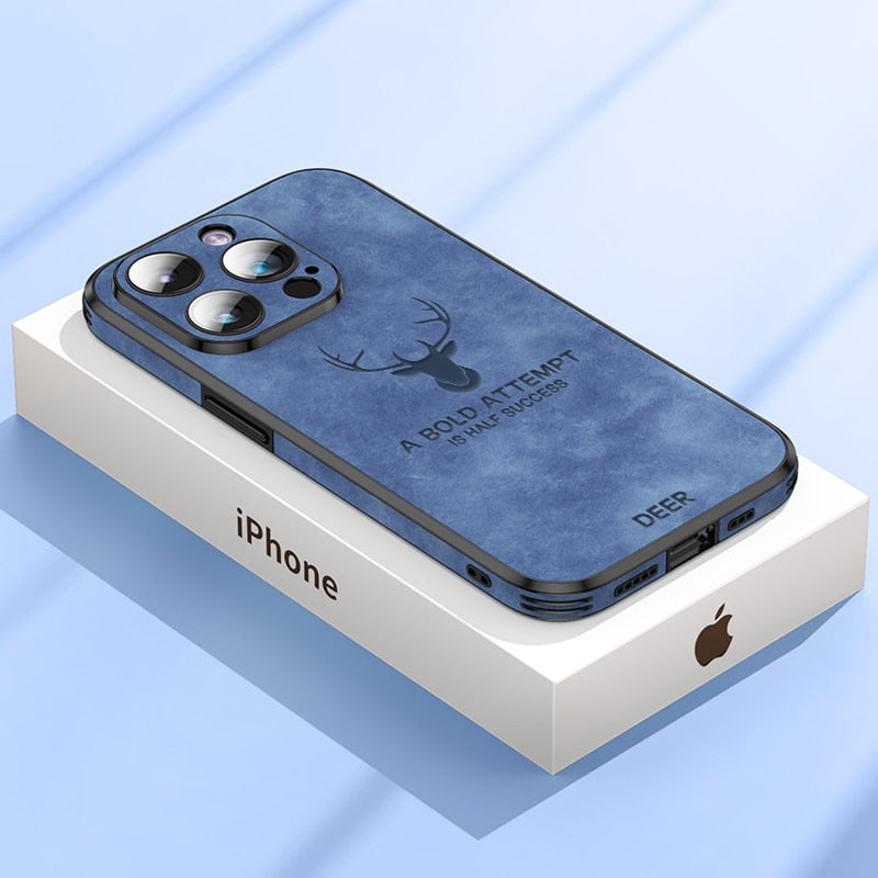 Luxe Hirschleder iPhone Hülle - Veltro