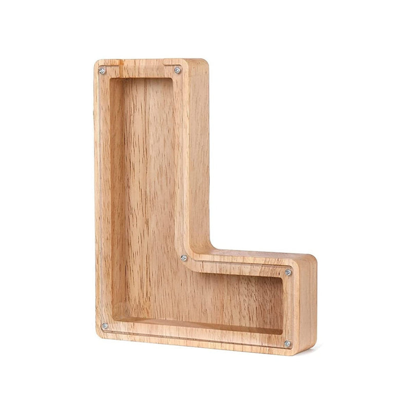 Holz Alphabet Sparschwein - LetterSaver
