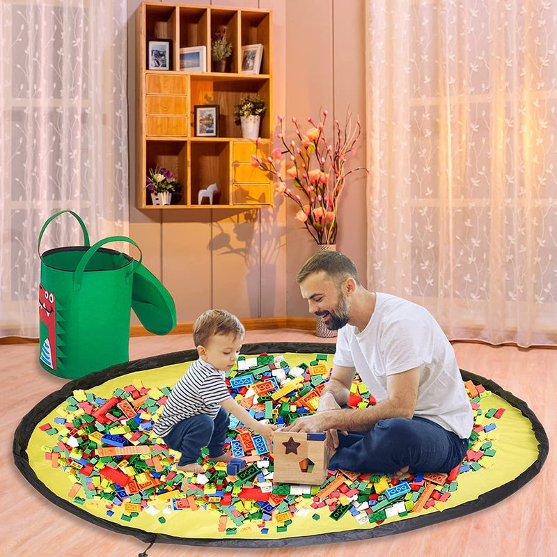 Play rug & storage basket in one - Lino