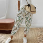 Boho Damenhose mit Blattmuster – Selina