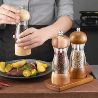 Manual Salt and Pepper Mill Set - SeasonSculpt