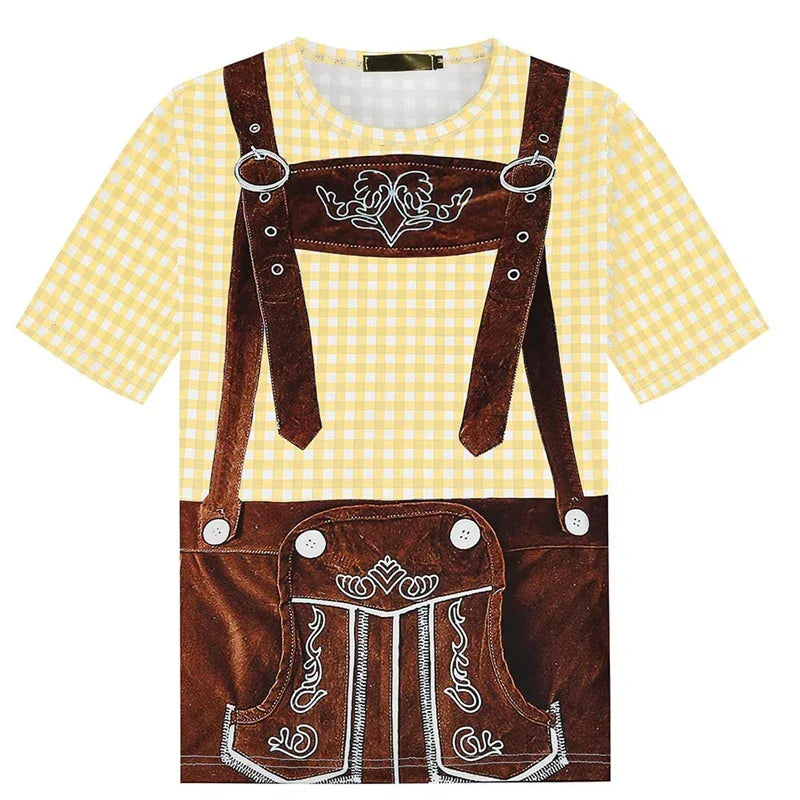 T-Shirt im Lederhosen-Look – WiesnShirt Oktoberfest 2025