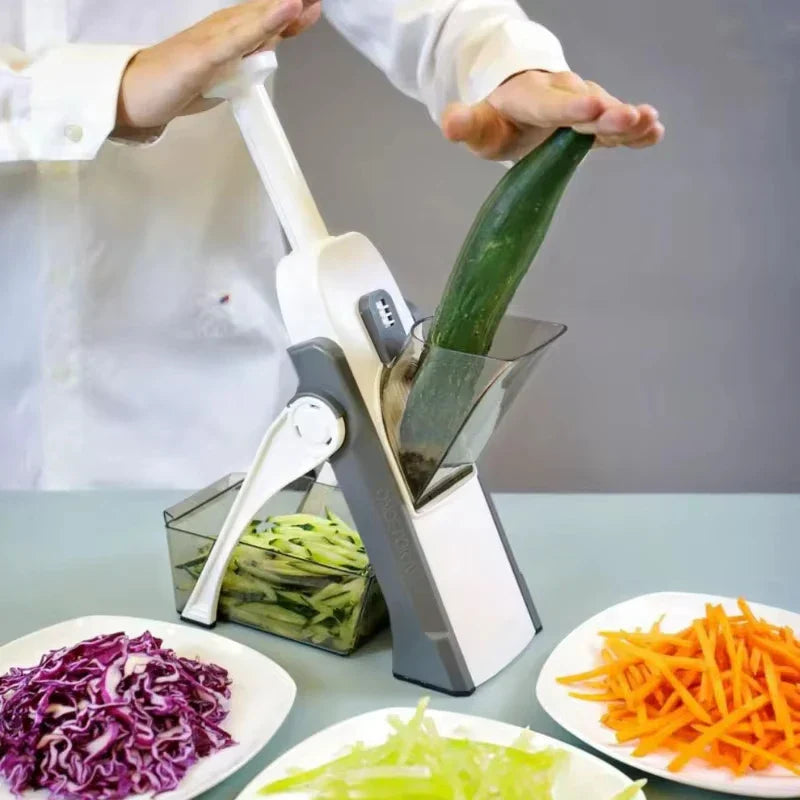 Sichere 5-in-1 Gemüseschneider (1+1 gratis) - VeggieChop Pro