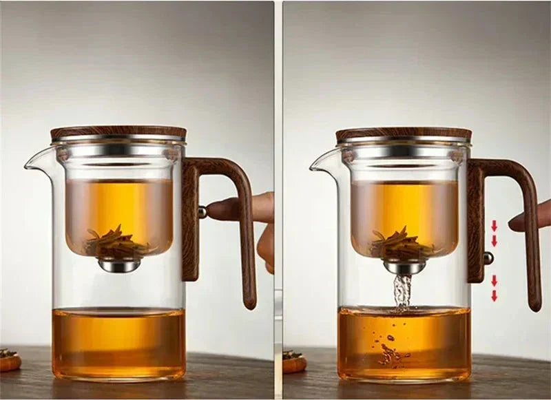 Glass teapot with advanced filtration - TeaSphere