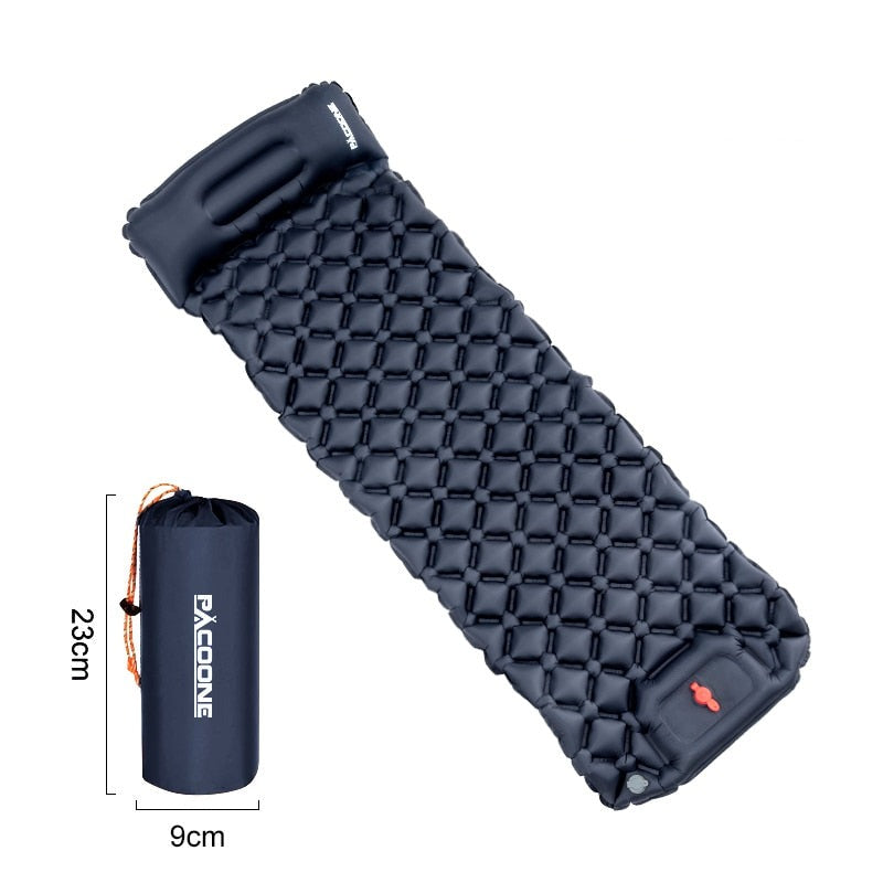 Ultraleichte Wasserdichte Isomatte mit Integrierter Pumpe – AirRest