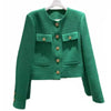 Damen Tweedjacke mit Rundhalsausschnitt – Celeste
