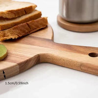 Acacia Wood Pizza Peel & Serving Board – WoodStyle